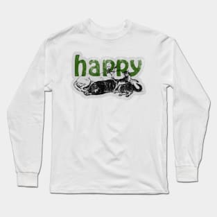 drawing cat, drawing dog. farm Long Sleeve T-Shirt